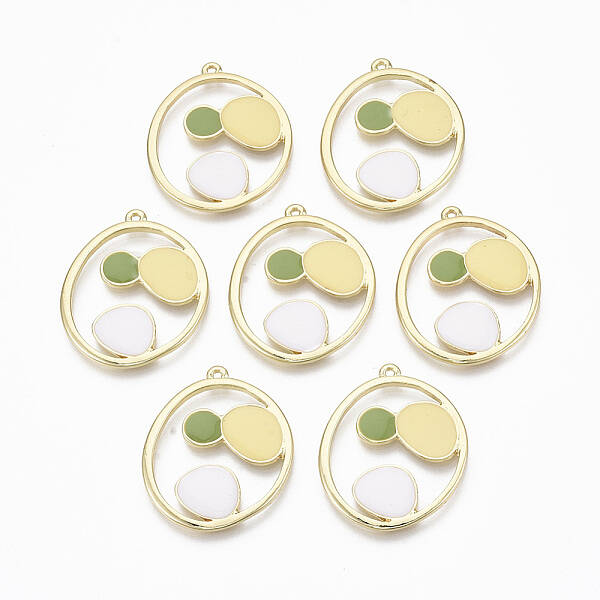 Alloy Enamel Pendants