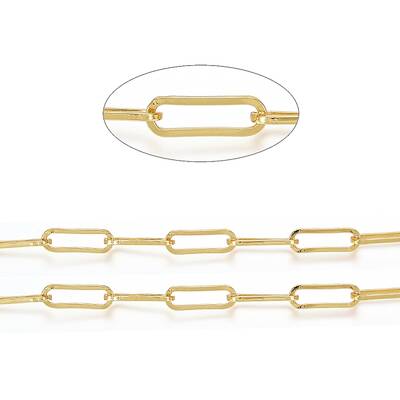 Soldered Brass Paperclip Chains