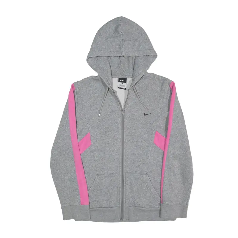 NIKE Hoodie Grey Full Zip Womens S