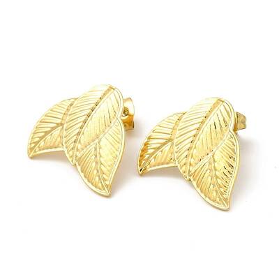 Ion Plating(IP) 304 Stainless Steel Stud Earrings Findings