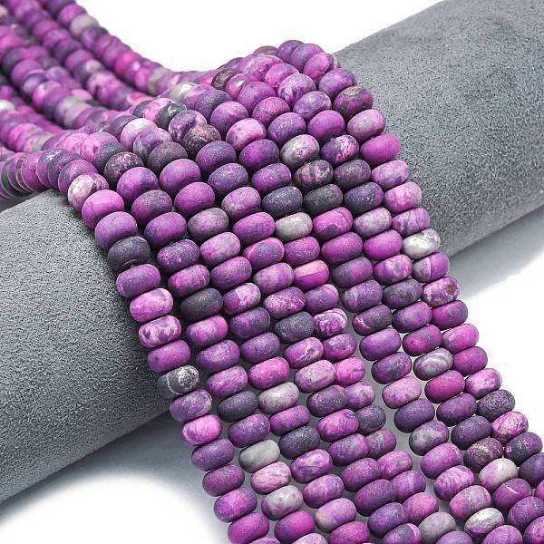 Dyed Natural Map Stone Beads Strands