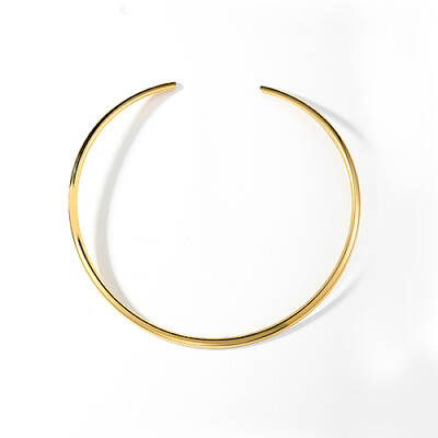 Stainless Steel Simple Thin Collar Necklace