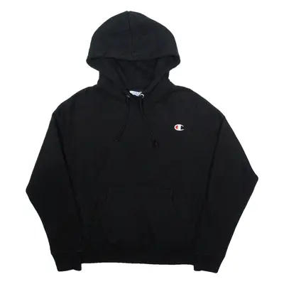 CHAMPION REVERSE WEAVE Womens Black Hoodie L