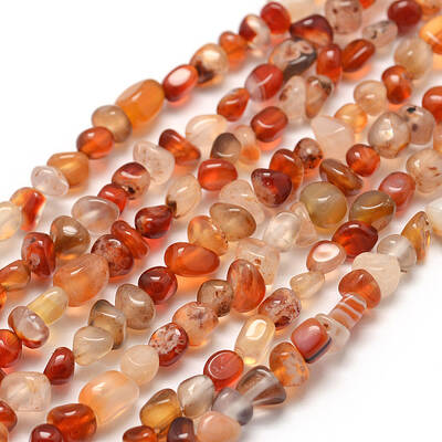 Dyed Natural Carnelian Beads Strands
