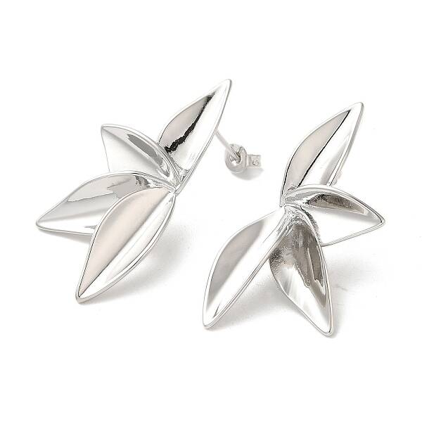 Brass Stud Earrings for Women