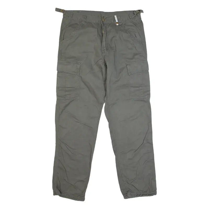 ARMY TEX Mens Trousers Grey Regular Straight W36 L33