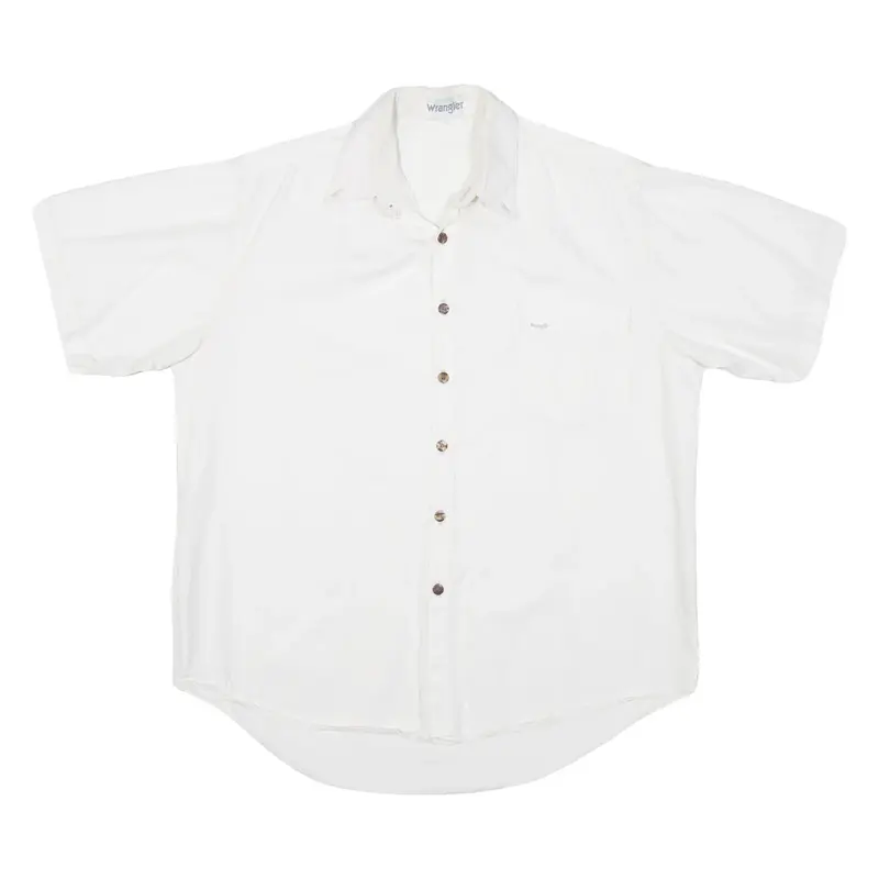 WRANGLER Mens Plain Shirt White M