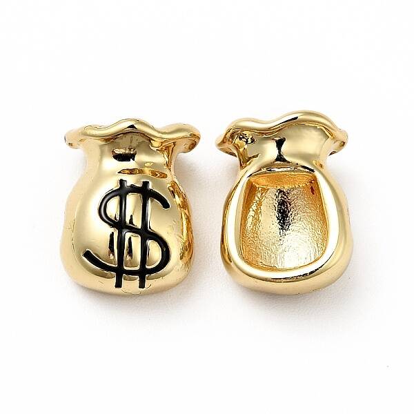 Rack Plating Brass Enamel Beads