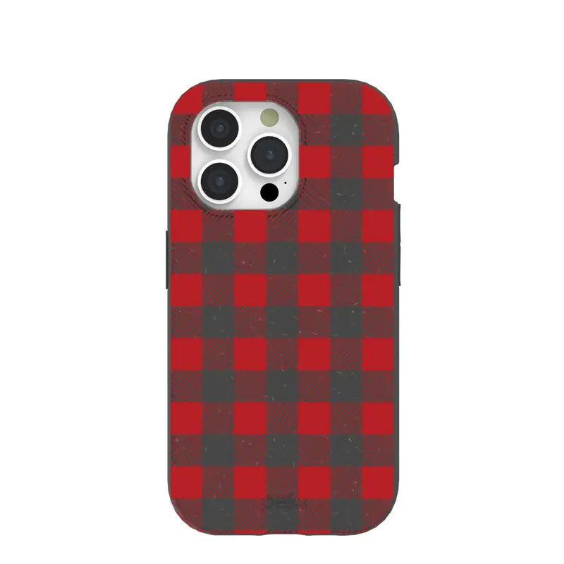 Black Flannel iPhone 15 Pro Case