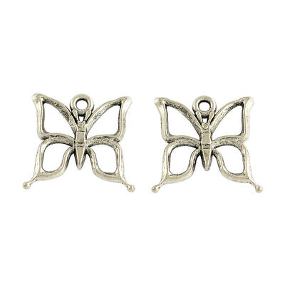 Tibetan Style Alloy Butterfly Pendants