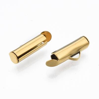 304 Stainless Steel Slide On End Clasp Tubes