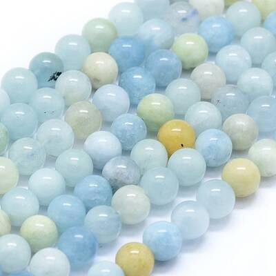 Natural Aquamarine Beads Strands