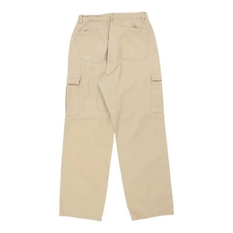 Don’T Call Me Jennyfer Cargo Trousers - 33W 32L Beige Cotton