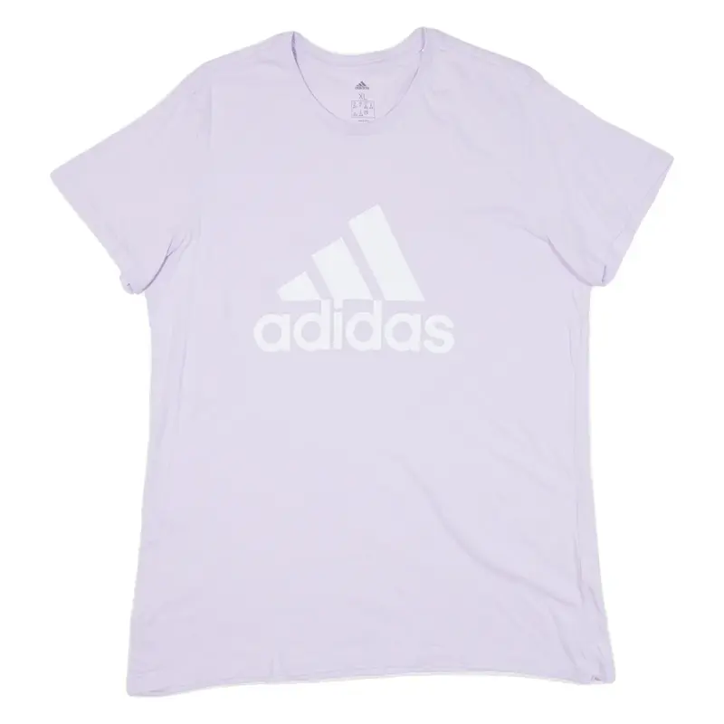 ADIDAS Womens T-Shirt Purple XL