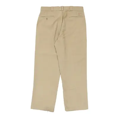 Dickies Trousers - 36W 29L Khaki Polyester Blend