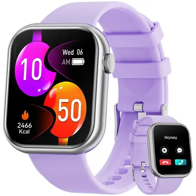 Smart Watch, 1.85Fitness Tracker, 100+ Sport Mode, Waterproof, Activity Trackers and Smartwatches for iOS and Android Phone...