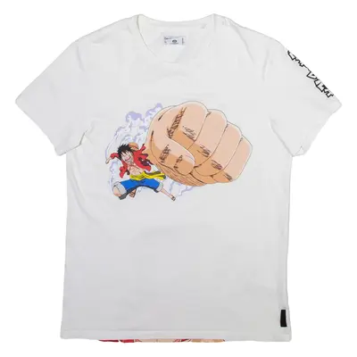 BERSHKA One Piece Mens T-Shirt White M