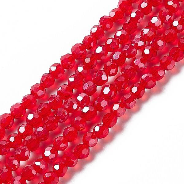 Electroplate Glass Bead Strands