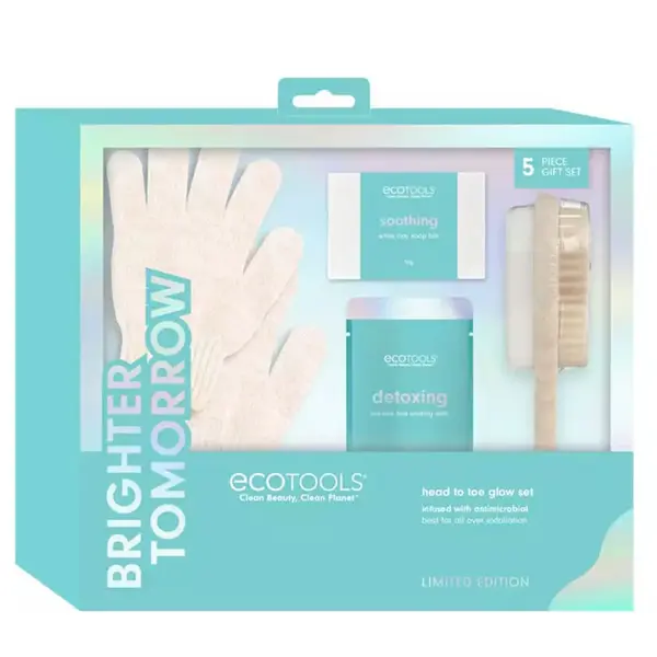 Ecotools Brighter Tomorrow Glow, from head to toe, 4-piece set