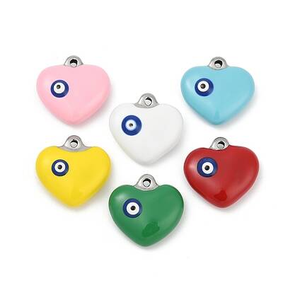 304 Stainless Steel Enamel Pendants
