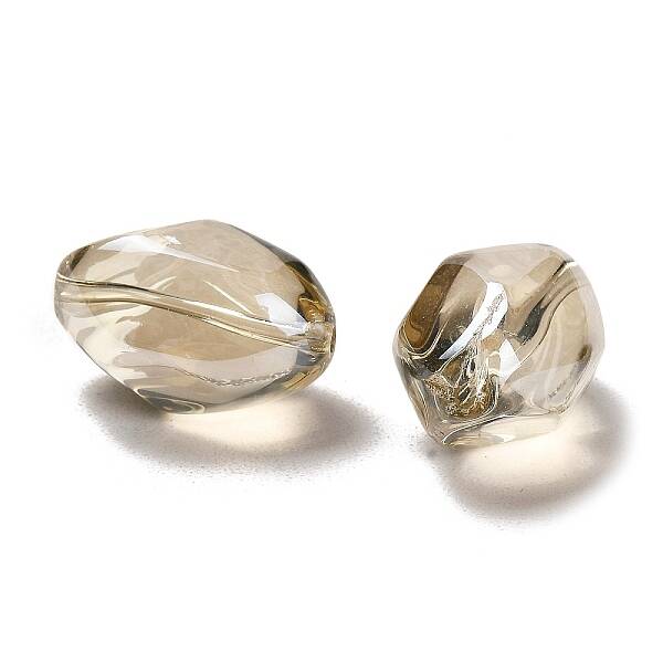 Pearlized Crystal Glass Oval Beads