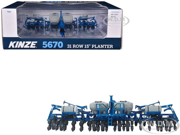 Kinze 5670 31 Row 15 Planter Blue 1/64 Diecast Model by SpecCast