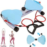 Twisting Waist Machine, Waist Twister Board with Loop Resistance Band, Waist Core Balance Board for Slimming Shaping Weight L...