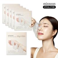 [mixsoon Official Shop] Bean Collagen Hydrogel Mask Pack 5EA - Collagen Gel Mask for Glass Skin, Korean Skin Care