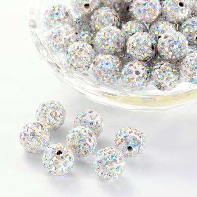 Pave Disco Ball Beads