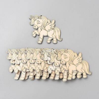 Unicorn Unfinished Wood Pieces