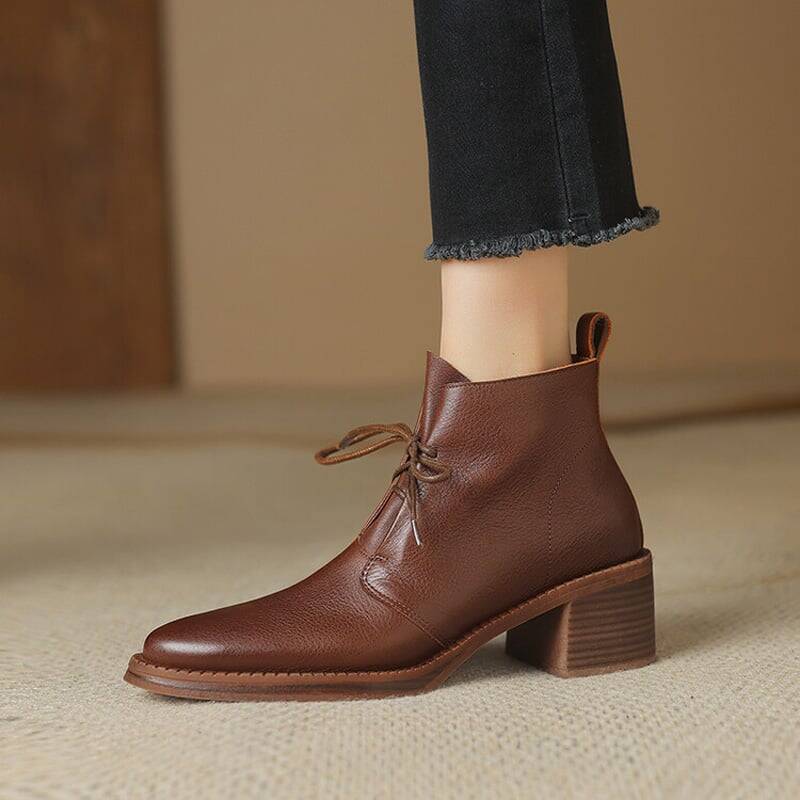CHIKO Evelyn Pointy Toe Block Heels Ankle Boots