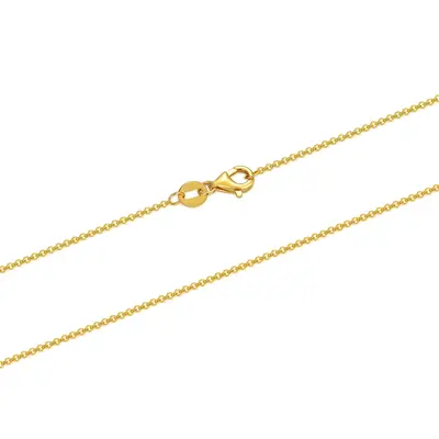 10K Gold Rolo Chain Necklace