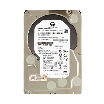 397377-029 HP 3TB 6Gb/s SATA 7200 3.5-inch 64MB Hard Drive
