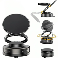 Adjustable 360° Vacuum Magnetic Phone Holder, Suction Cup Phone Mount for Magsafe, Portable Cell Phone Holder for Car, Makeu...