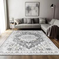 【Deals for You Days】GENIMO Machine Washable Non Slip Vintage Rugs, Low Pile Lightweight Print Rug for Living Room，Bedro...