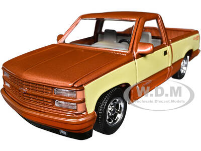 1992 Chevrolet 454 SS Pickup Truck Copper Metallic with Beige Sides American Classics Series 1/24 Diecast Model Car by Moto...