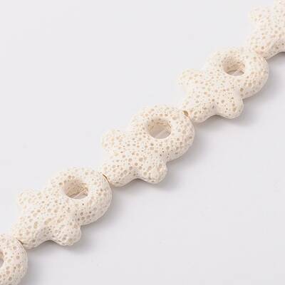 Synthetic Lava Rock Bead Strands