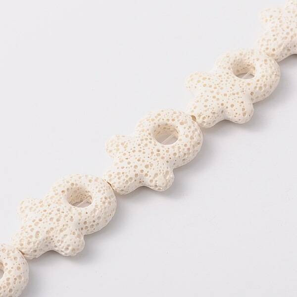 Synthetic Lava Rock Bead Strands