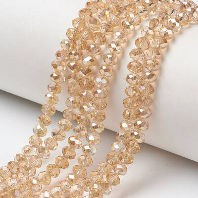 Electroplate Glass Beads Strands