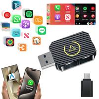 2 in 1 Wireless Apple CarPlay Adapter, for both Apple and Android,converts wired to wireless, suitable for factory wired CarP...