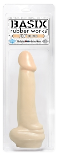 Basix Rubber Works - 10 Inch Dong - Flesh