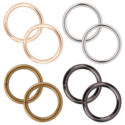 8Pcs 4 Colors Zinc Alloy Linking Rings