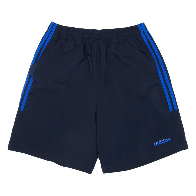 ADIDAS Mesh Lining Mens Sports Shorts Blue Relaxed L W30