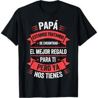 Comfort Cotton Short Sleeve T- Shirt [Cotton graphic tees]men gifts Casual shortsleeve tops Funny Fathers Day Shirt Spanish D...