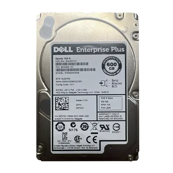 9WG066-157 Seagate 600GB 6Gb/s SAS 10000 2.5-inch 64MB Hard Drive