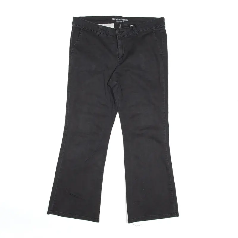 DICKIES Trousers Black Slim Bootcut Womens W30 L26