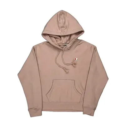 Reverse Weave Champion Hoodie - Small Pink Cotton