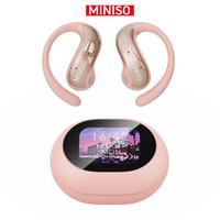 MINISO MS188 LCD Wireless Bluetooth Earbuds,OWS Open Ear Headphones with Mic,Full Color Display Charging Case Headsets, Earph...