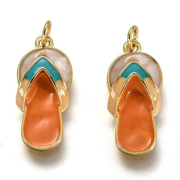 Brass Enamel Pendants