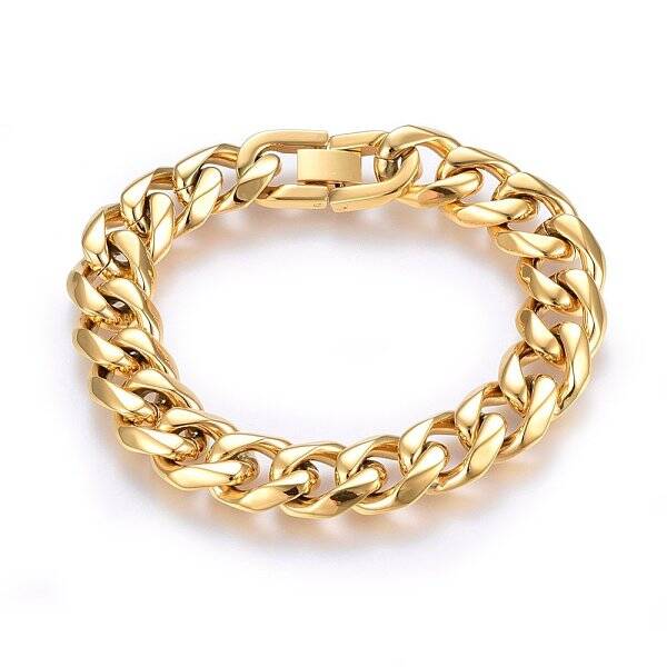 304 Stainless Steel Curb Chains Bracelets